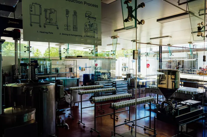 Modern manufacturing facility interior